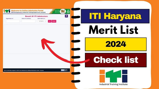 ITI Haryana Merit List 2024